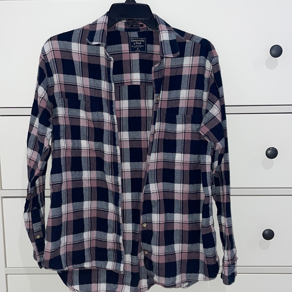 PINK/BLUE/WHITE FLANNEL FROM ABERCROMBIE